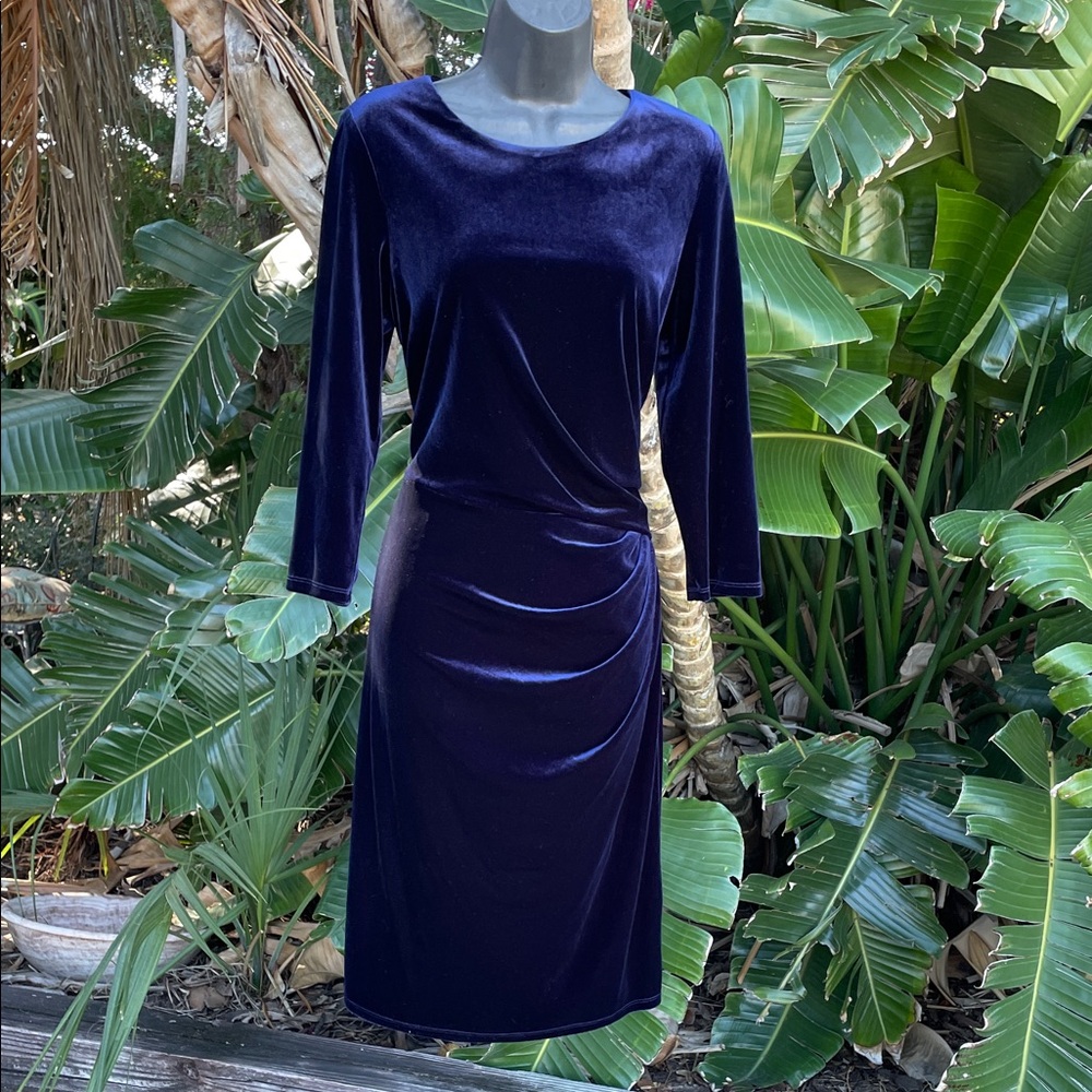 Eliza J velvet dress